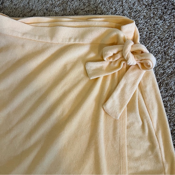 Reformation Terra Apricot Terrry Cloth Wrap Skirt - Picture 5 of 5